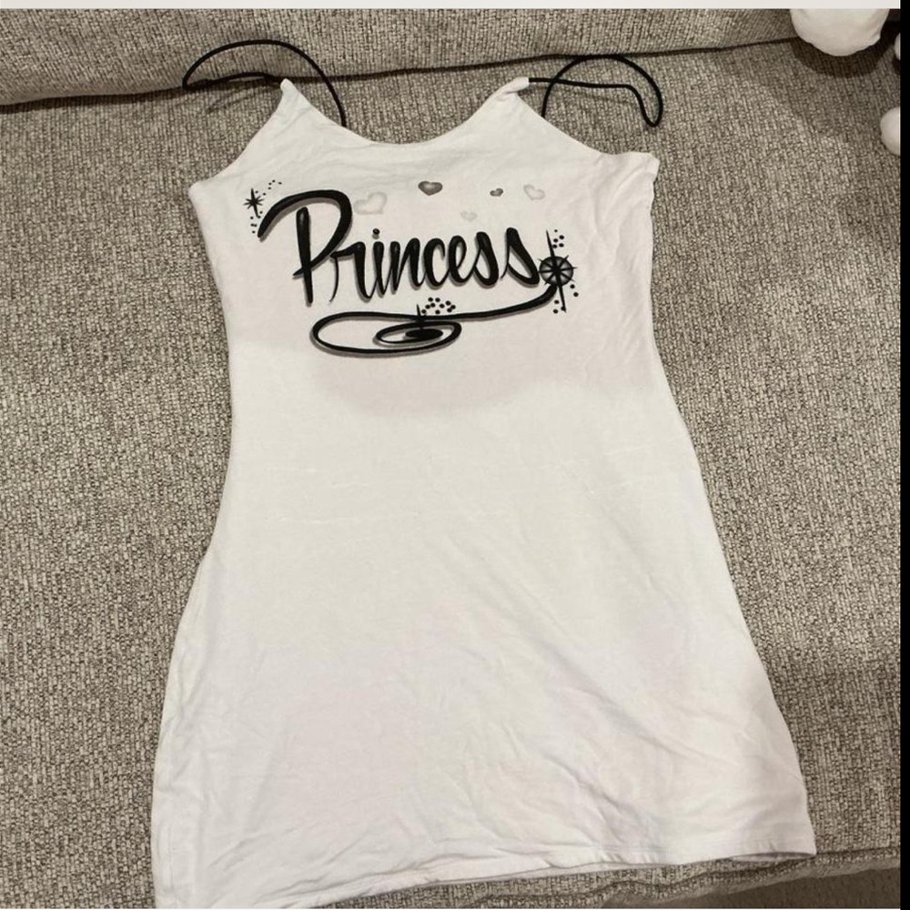 Omighty White 'Princess' Mini Dress